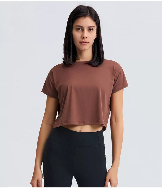 CROP TOP seamless t shirts by Genesis Athleisure
